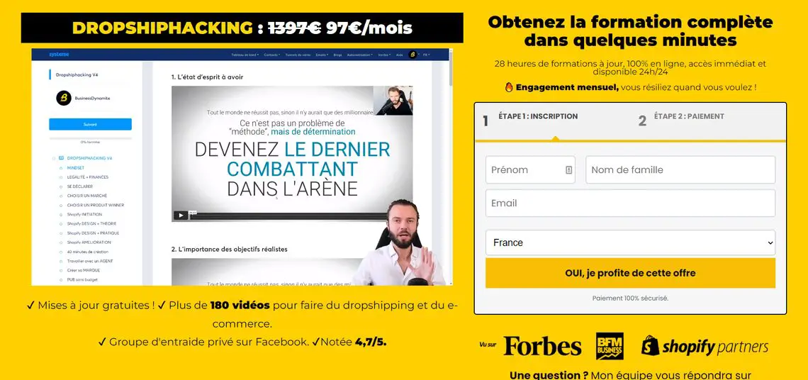 Avis sur la formation de Frank Houbre “Dropship hacking”